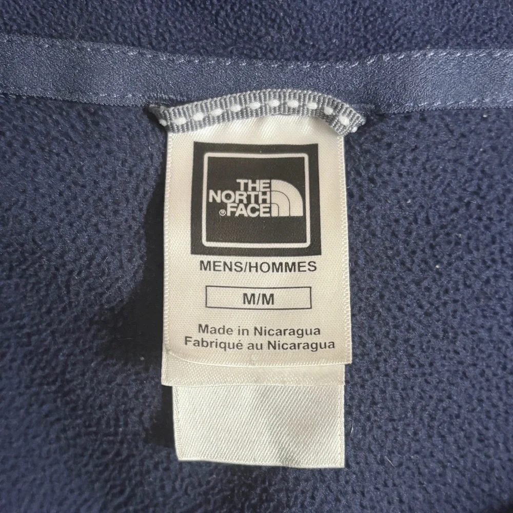 THE NORTH FACE TKA 100 Quarter Zip Fleece Pullover Navy Blue VINTAGE